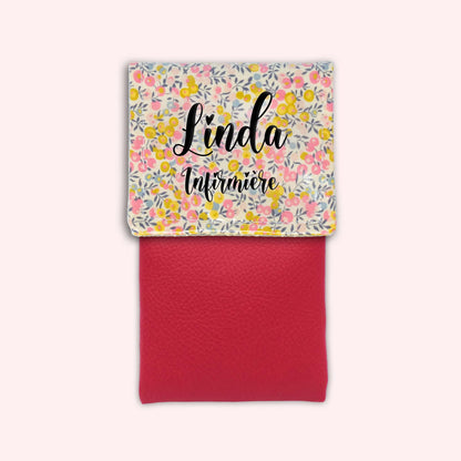 Pochette aimantée Liberty Wiltshire Jaune Rose