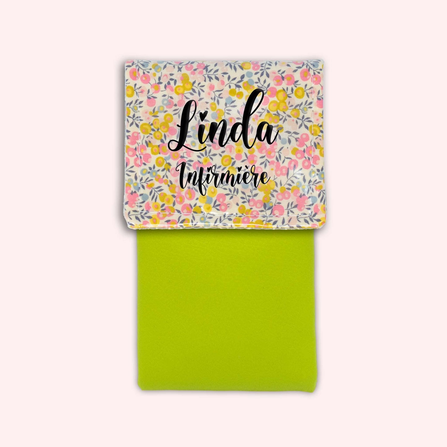 Pochette aimantée Liberty Wiltshire Jaune Rose