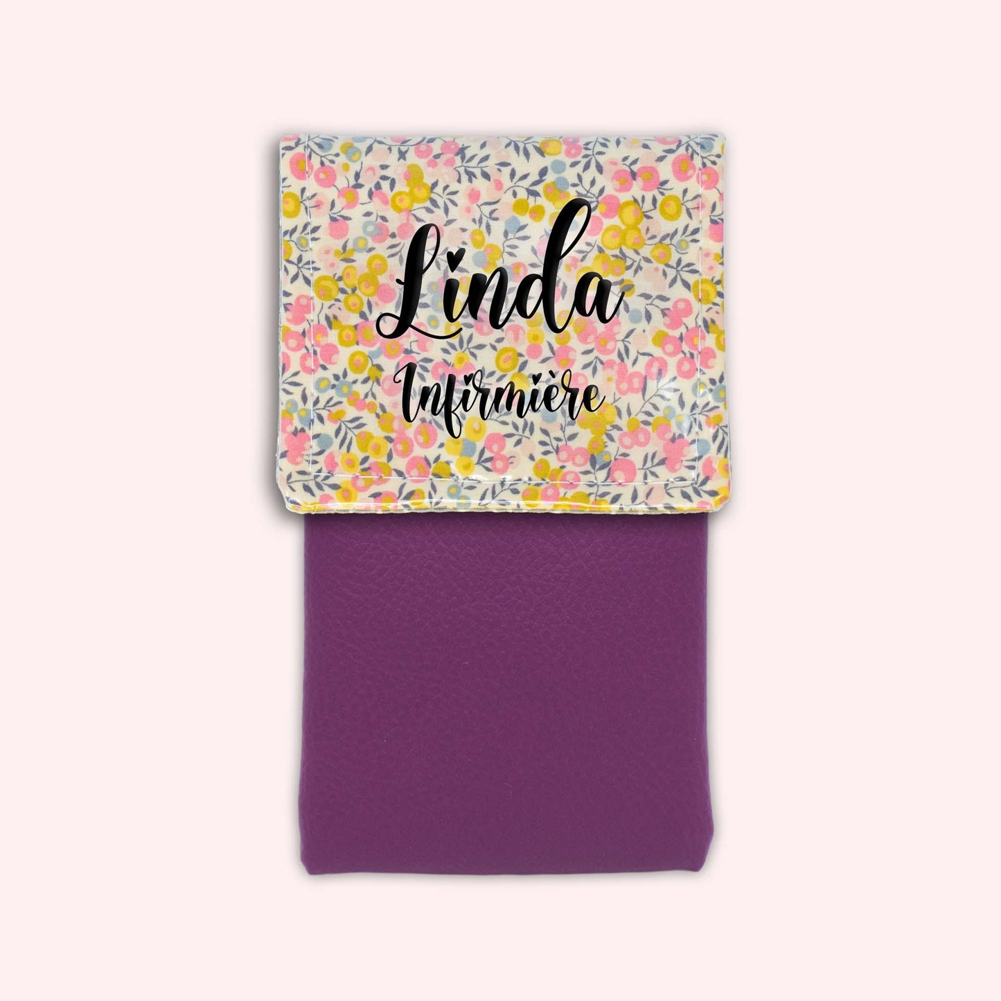 Pochette aimantée Liberty Wiltshire Jaune Rose