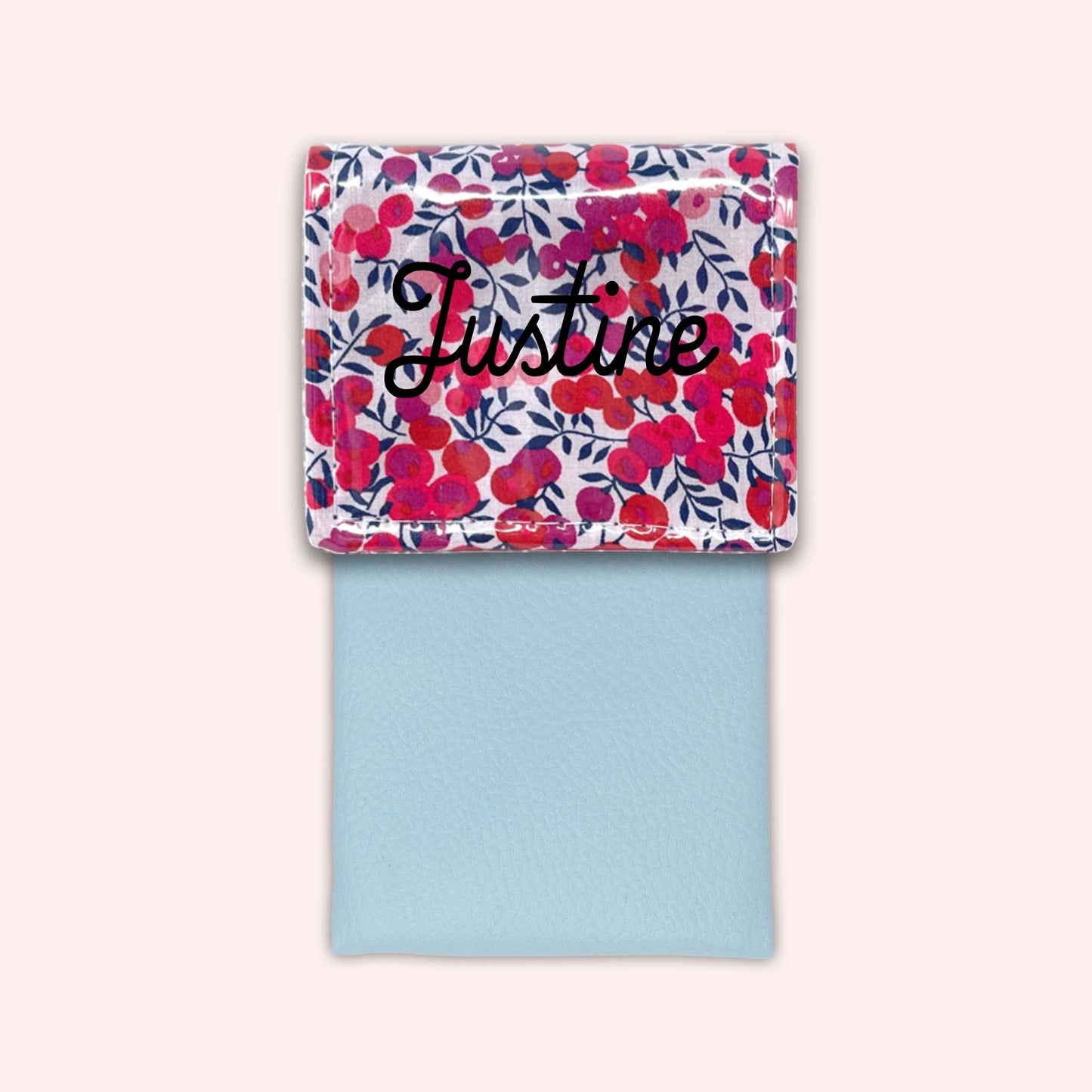 Pochette aimantée Liberty Wiltshire Rouge