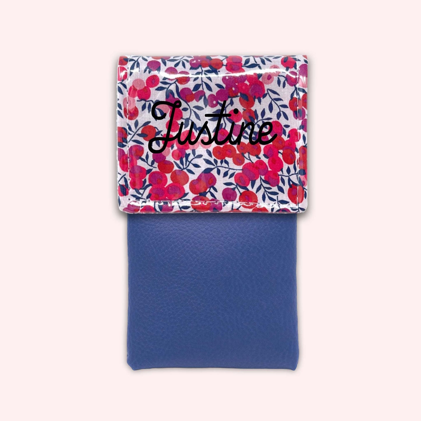 Pochette aimantée Liberty Wiltshire Rouge