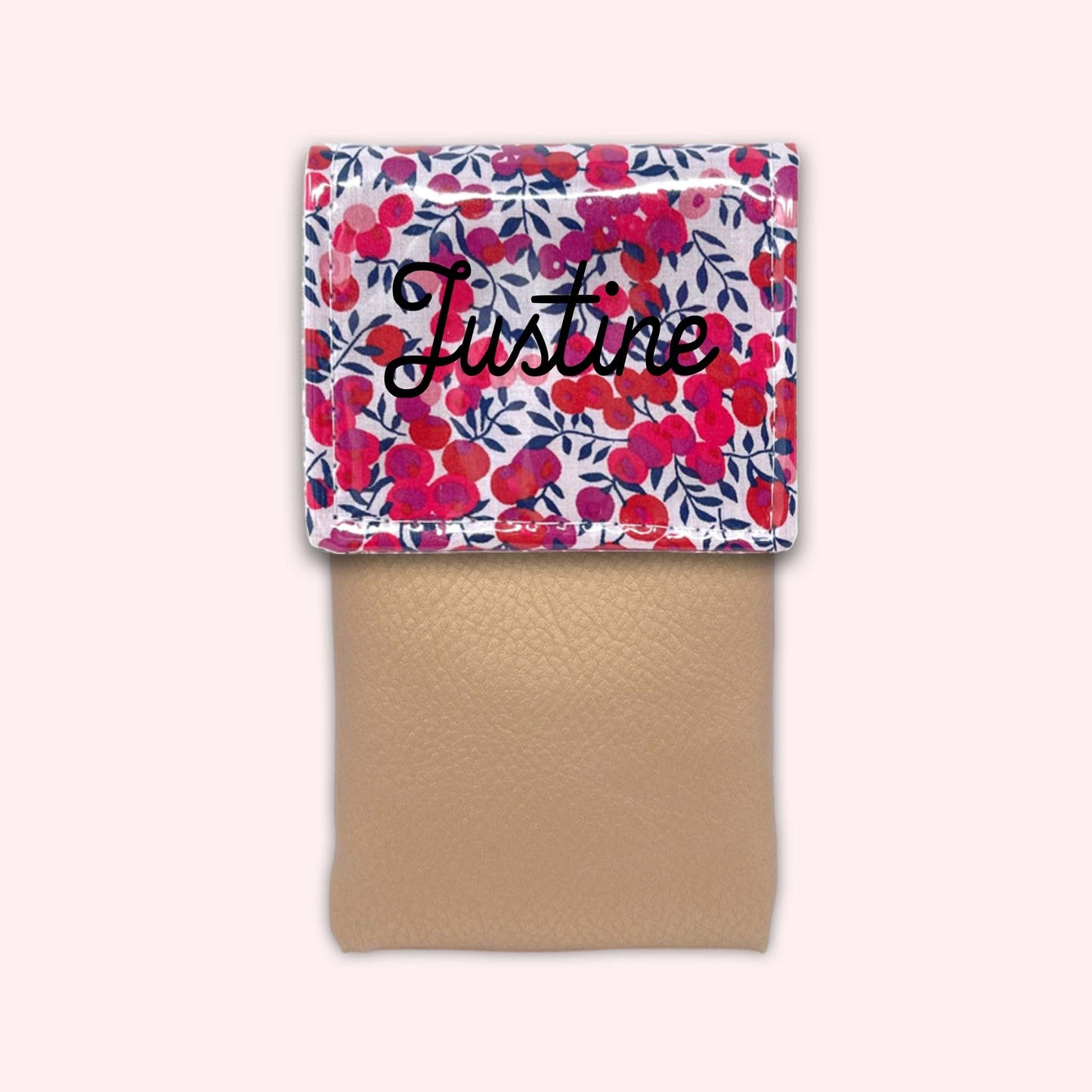 Pochette aimantée Liberty Wiltshire Rouge