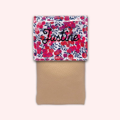 Pochette aimantée Liberty Wiltshire Rouge