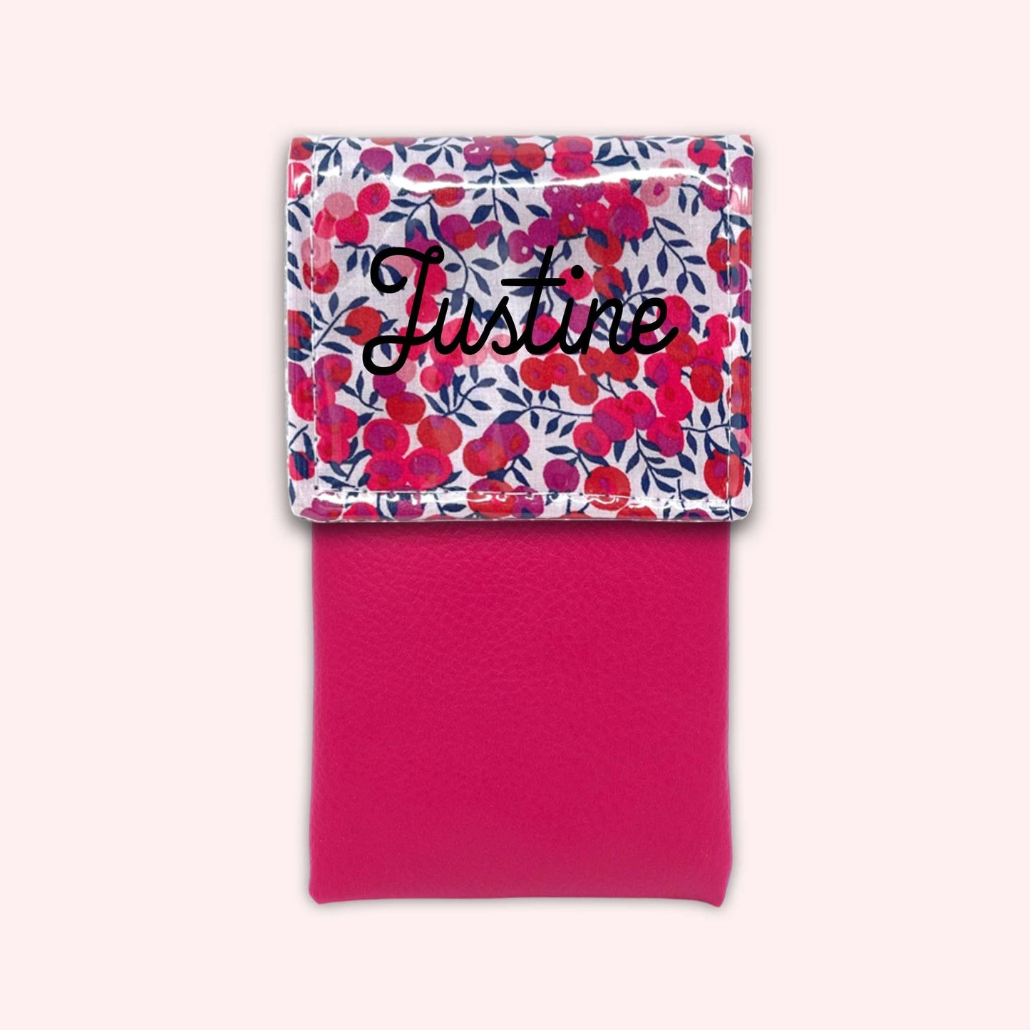 Pochette aimantée Liberty Wiltshire Rouge