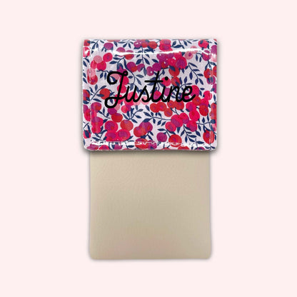 Pochette aimantée Liberty Wiltshire Rouge