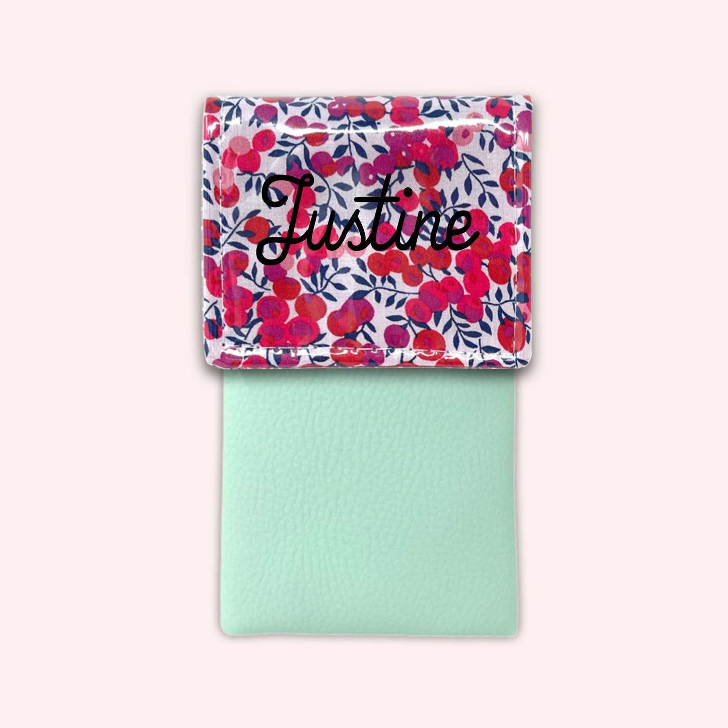 Pochette aimantée Liberty Wiltshire Rouge