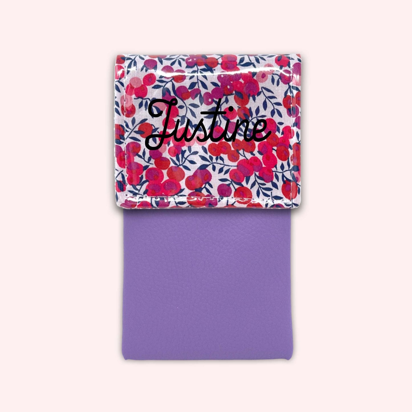 Pochette aimantée Liberty Wiltshire Rouge