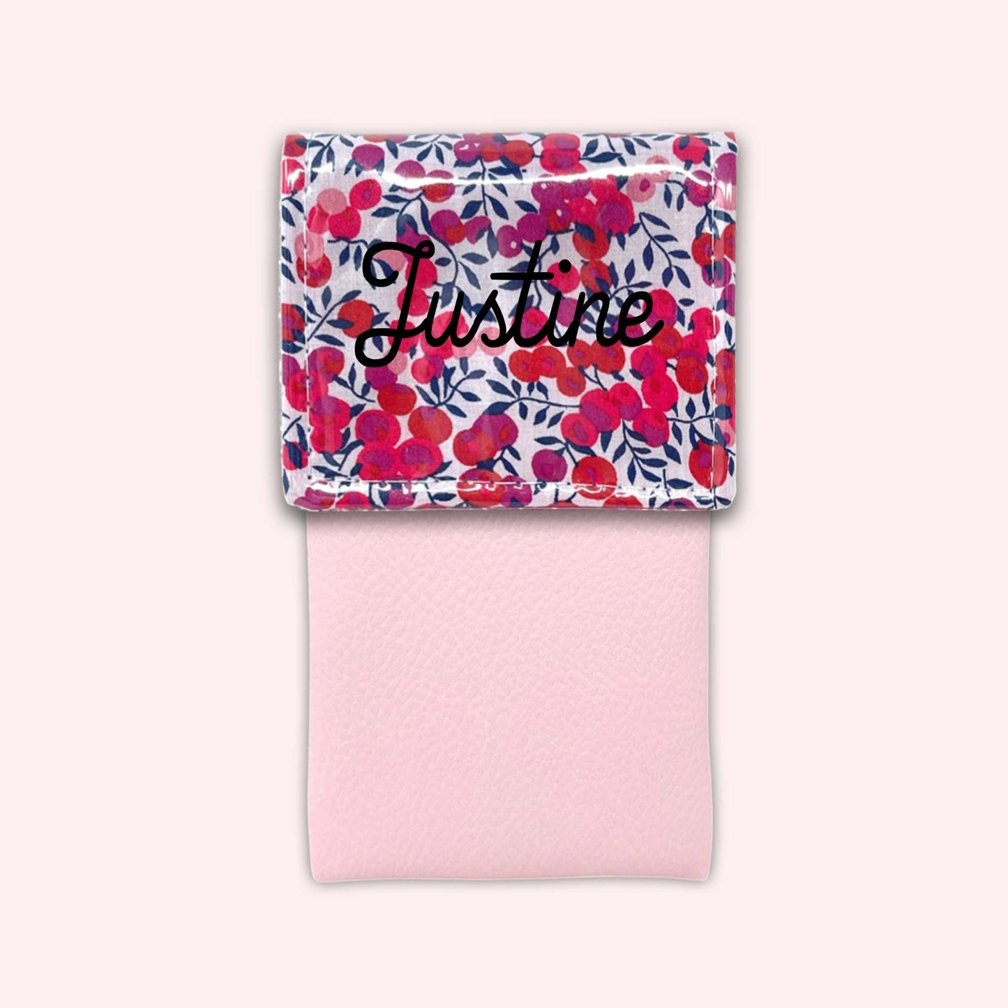 Pochette aimantée Liberty Wiltshire Rouge