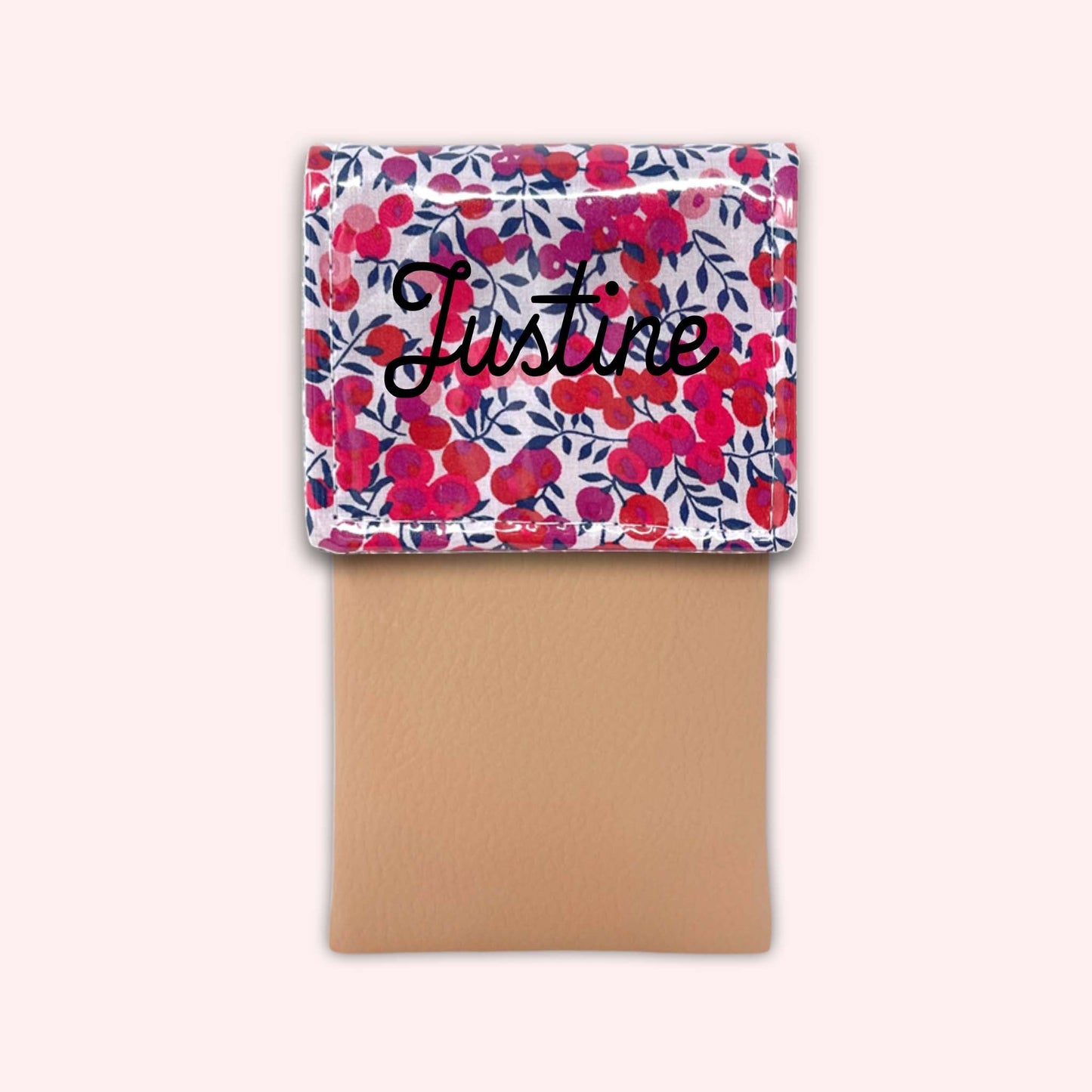 Pochette aimantée Liberty Wiltshire Rouge