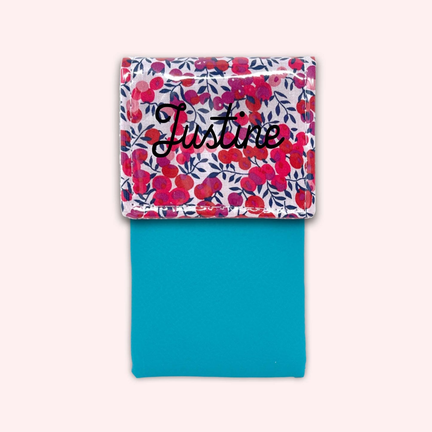 Pochette aimantée Liberty Wiltshire Rouge