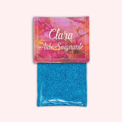 Pochette aimantée Marbre Rose Doré