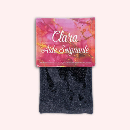 Pochette aimantée Marbre Rose Doré