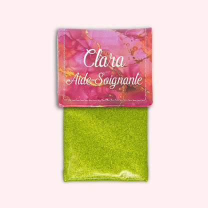 Pochette aimantée Marbre Rose Doré