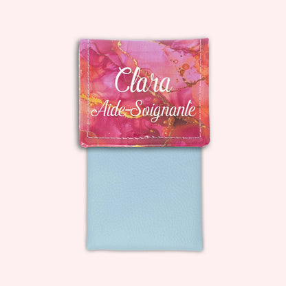 Pochette aimantée Marbre Rose Doré