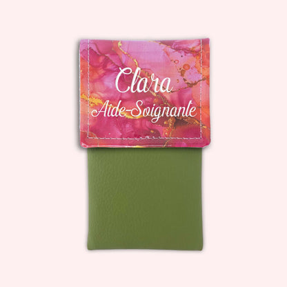 Pochette aimantée Marbre Rose Doré