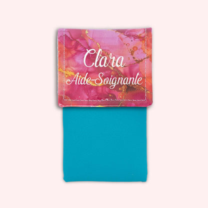 Pochette aimantée Marbre Rose Doré