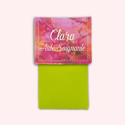 Pochette aimantée Marbre Rose Doré