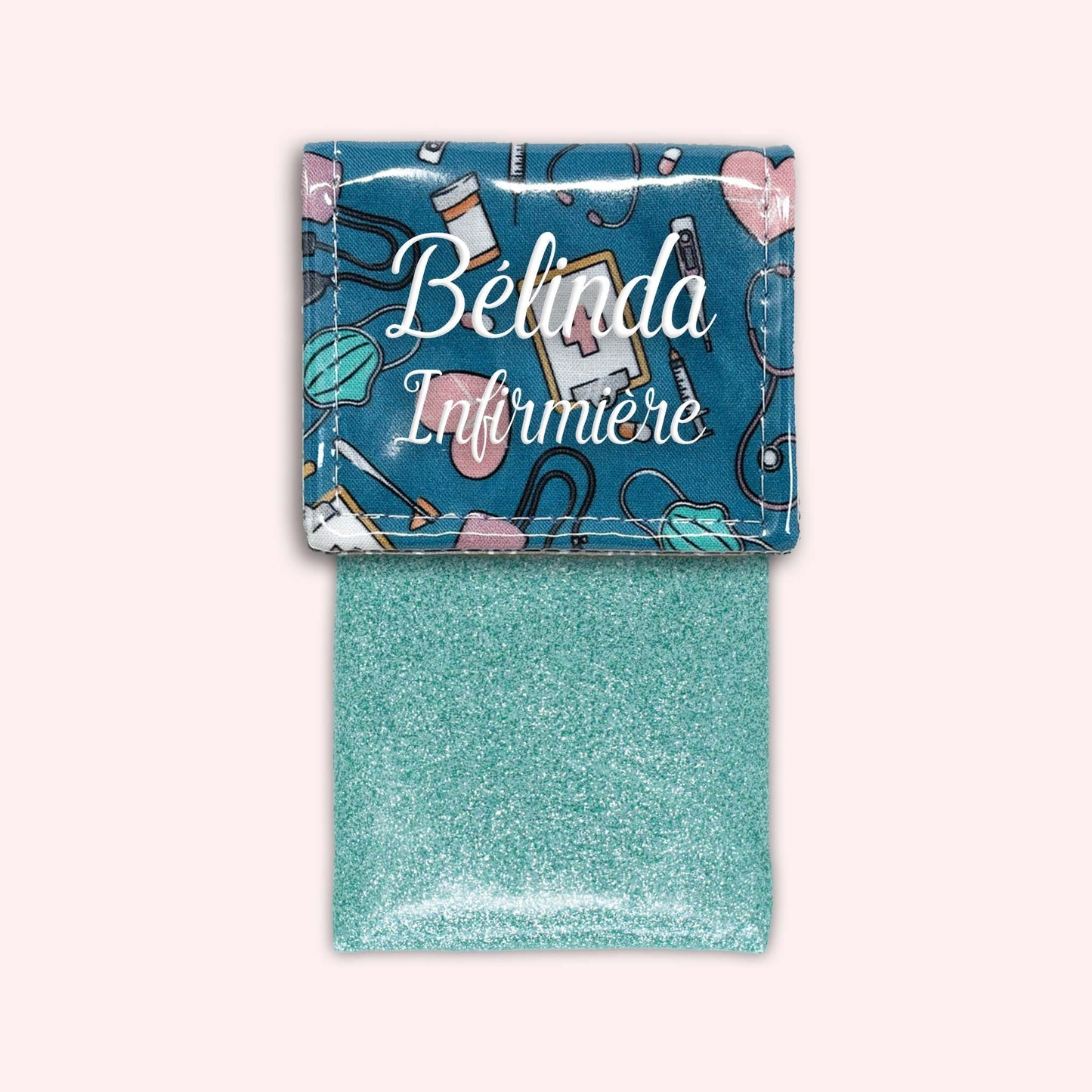 Pochette aimantée Médical Bleu Canard