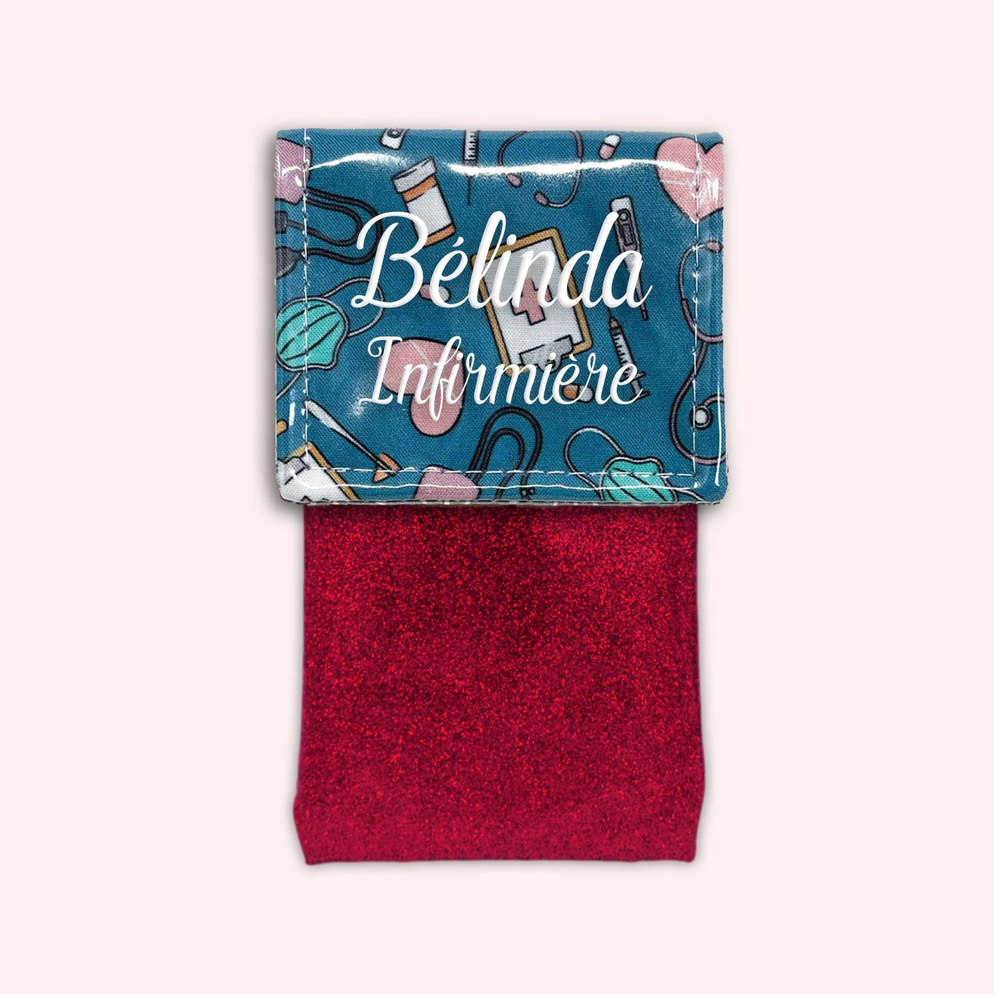 Pochette aimantée Médical Bleu Canard