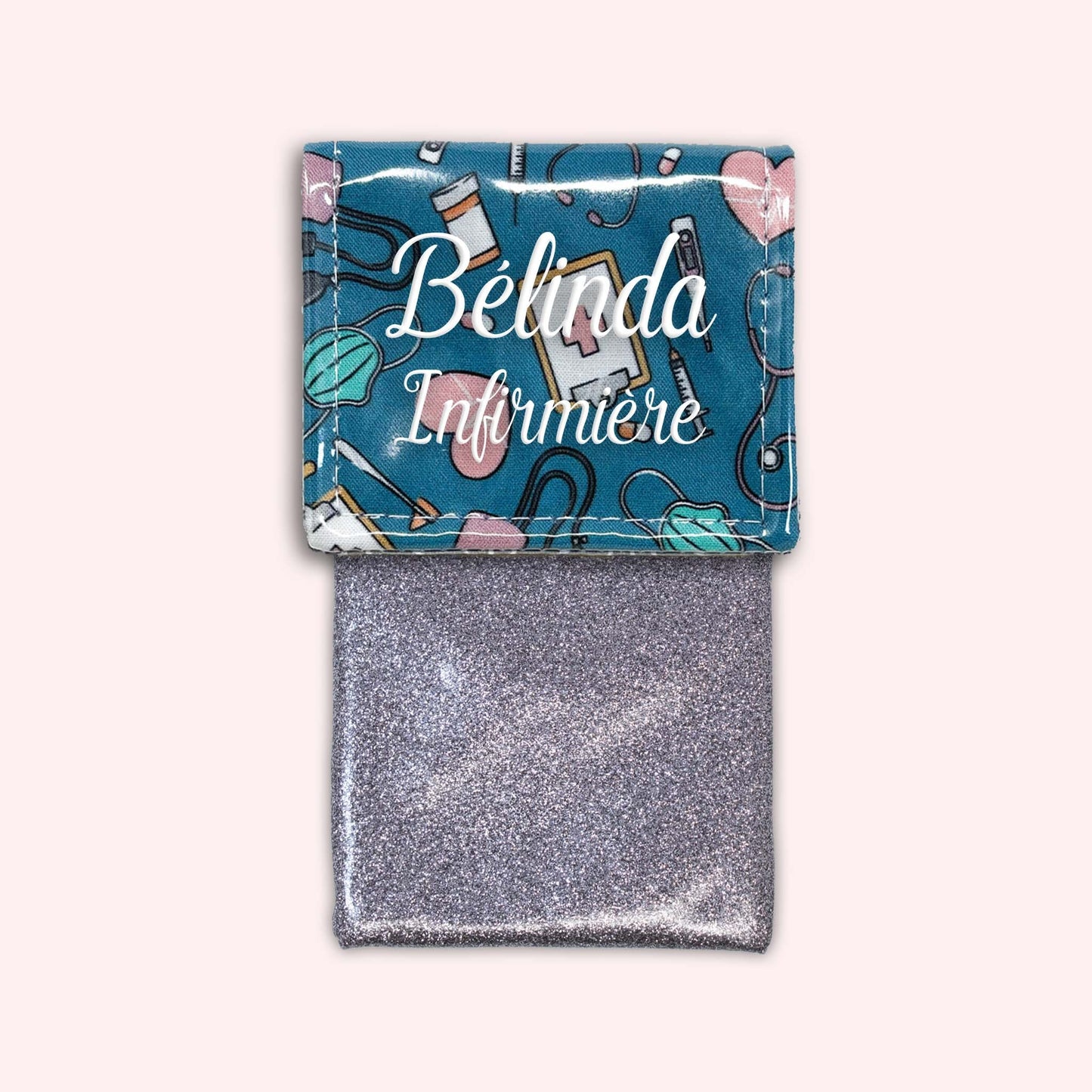 Pochette aimantée Médical Bleu Canard