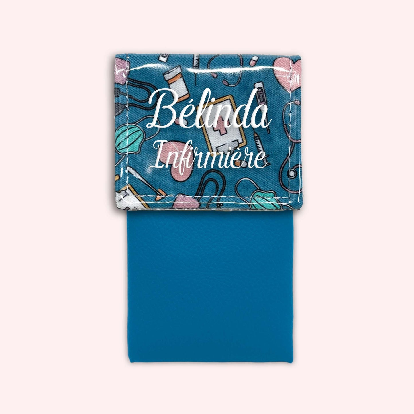 Pochette aimantée Médical Bleu Canard