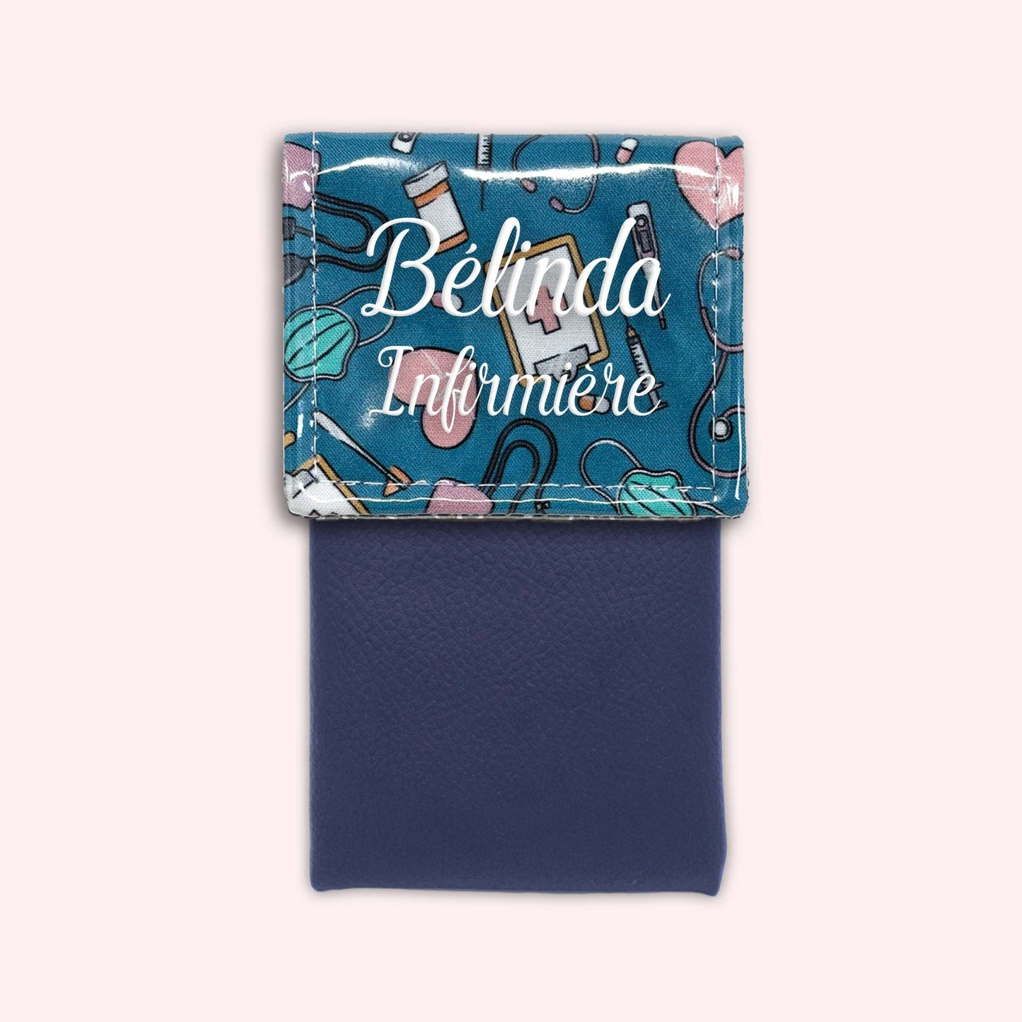 Pochette aimantée Médical Bleu Canard