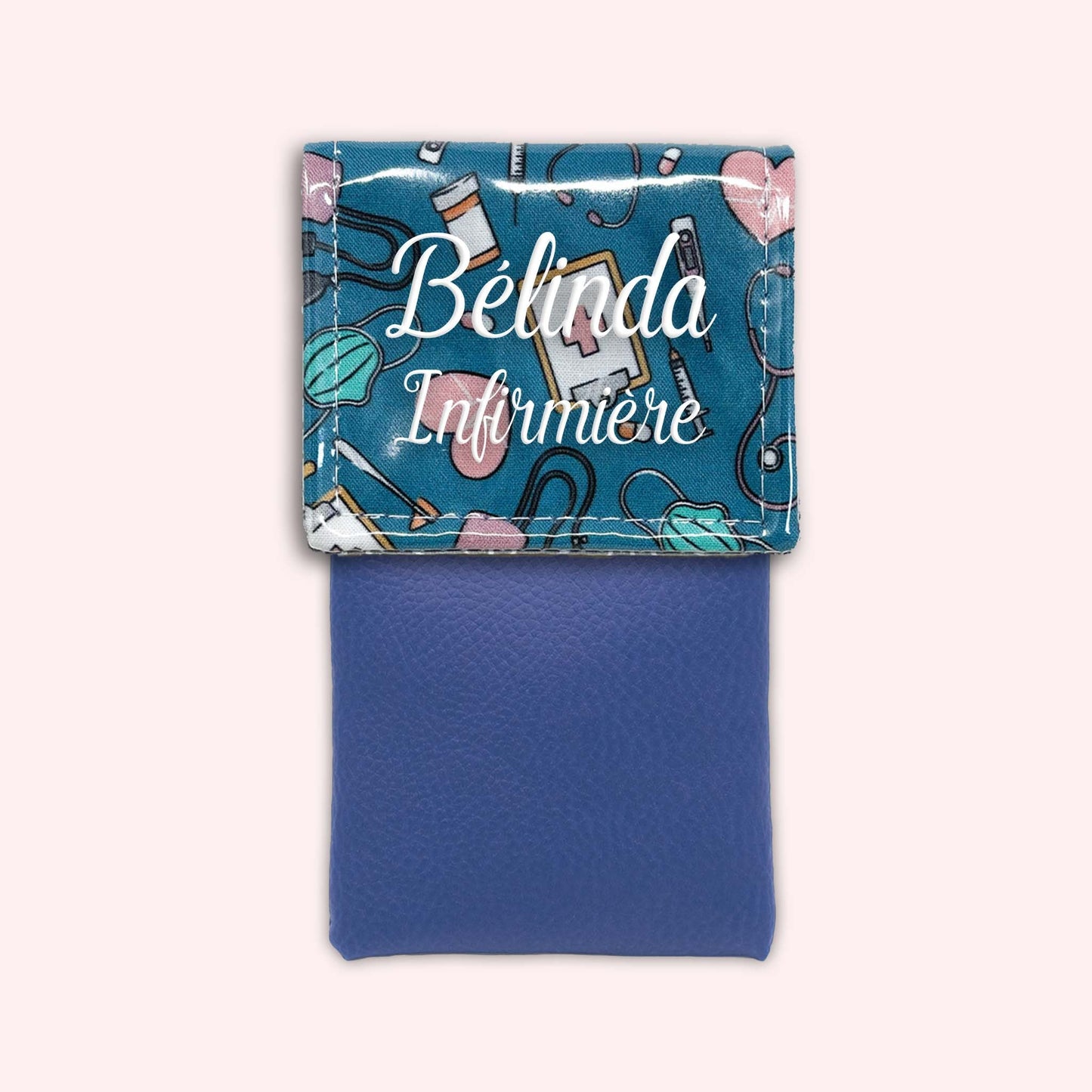 Pochette aimantée Médical Bleu Canard