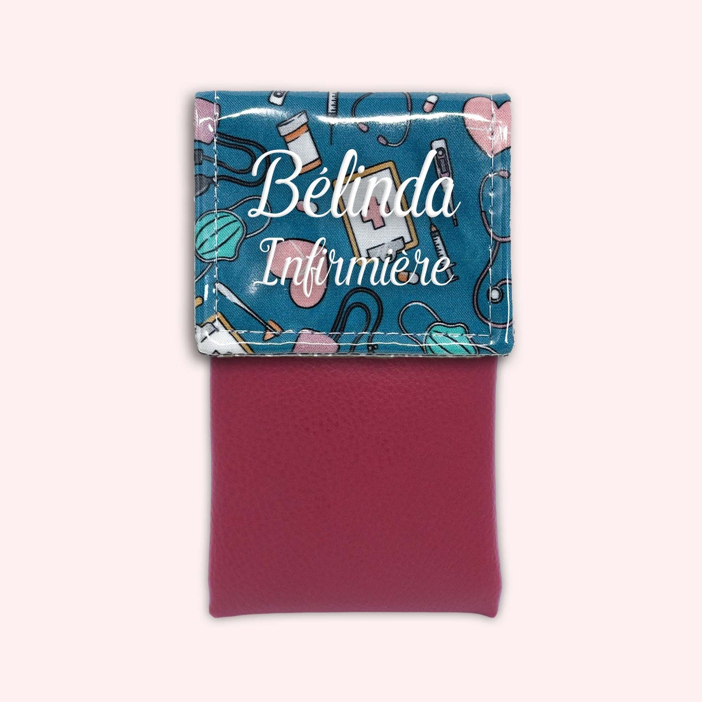 Pochette aimantée Médical Bleu Canard