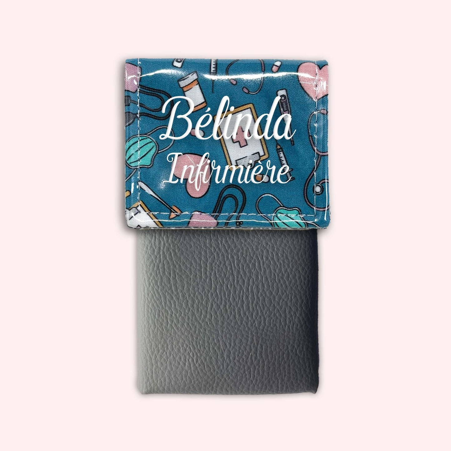 Pochette aimantée Médical Bleu Canard