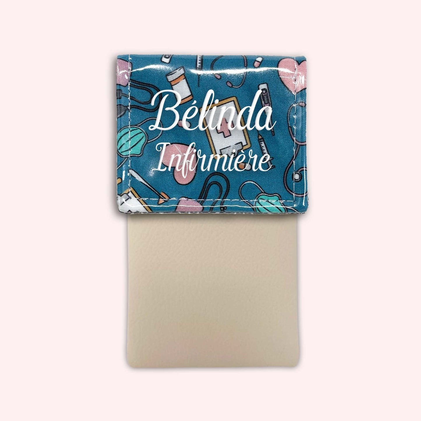 Pochette aimantée Médical Bleu Canard