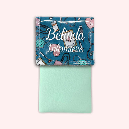 Pochette aimantée Médical Bleu Canard