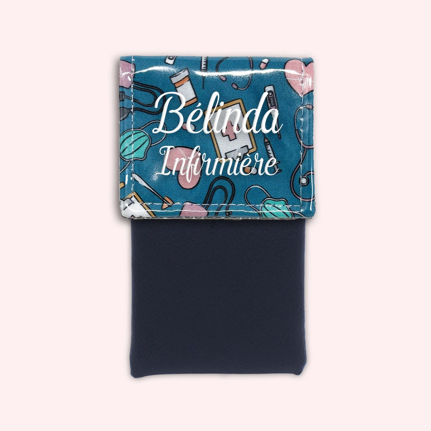 Pochette aimantée Médical Bleu Canard