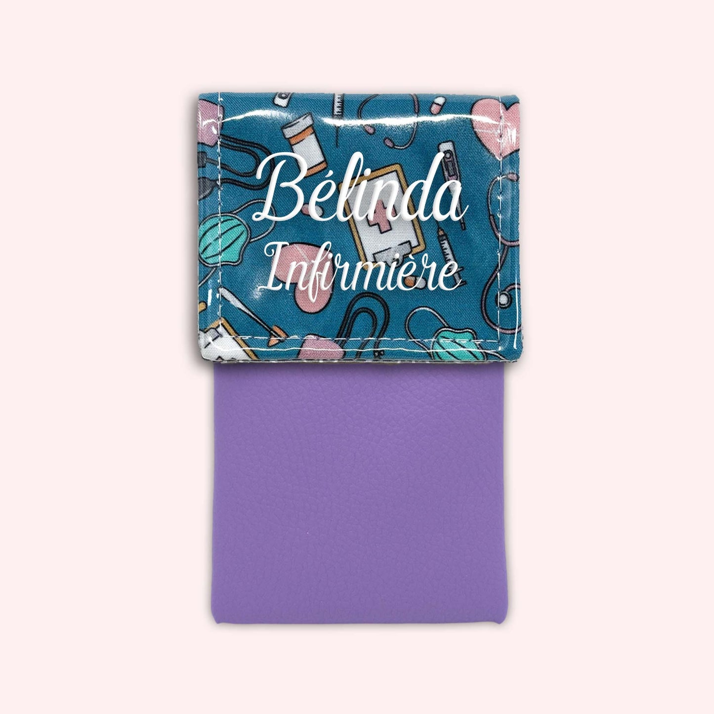 Pochette aimantée Médical Bleu Canard