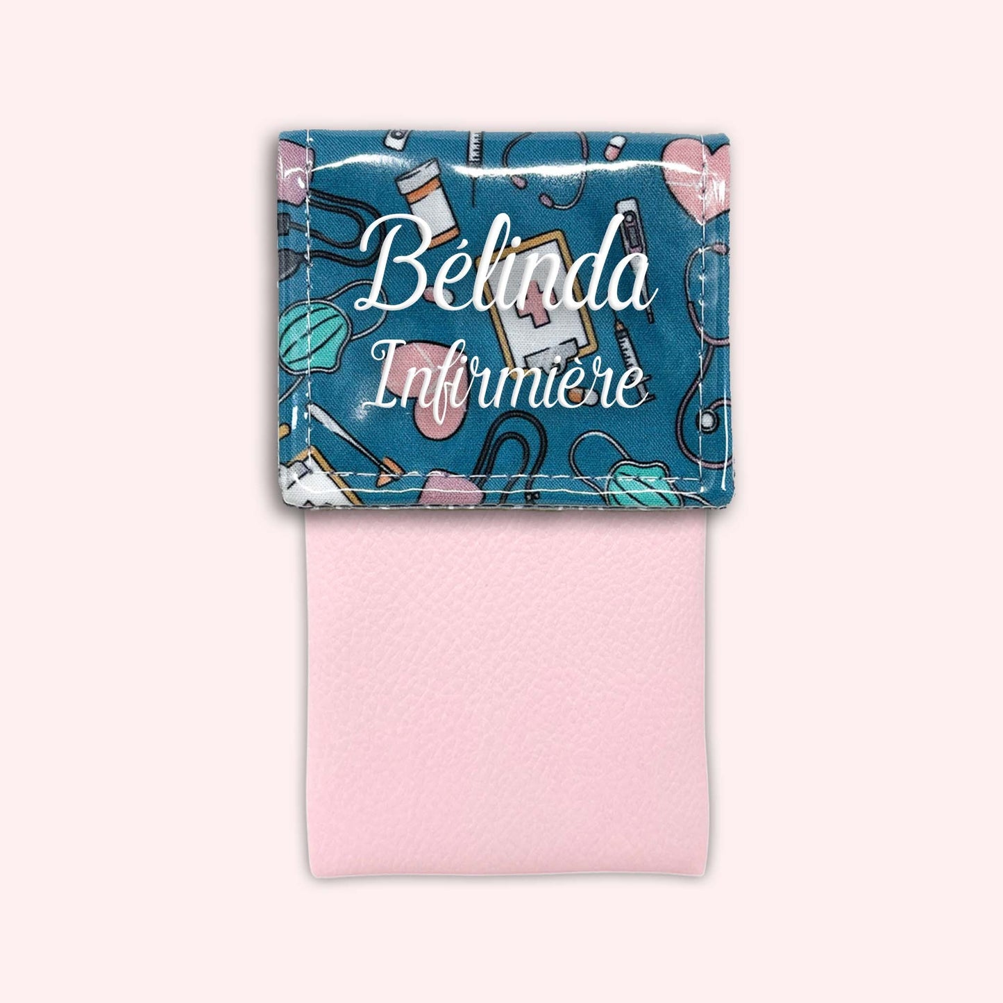 Pochette aimantée Médical Bleu Canard