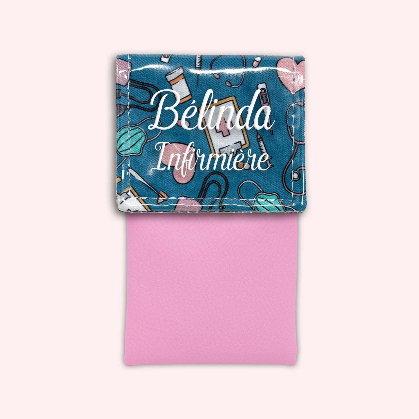 Pochette aimantée Médical Bleu Canard