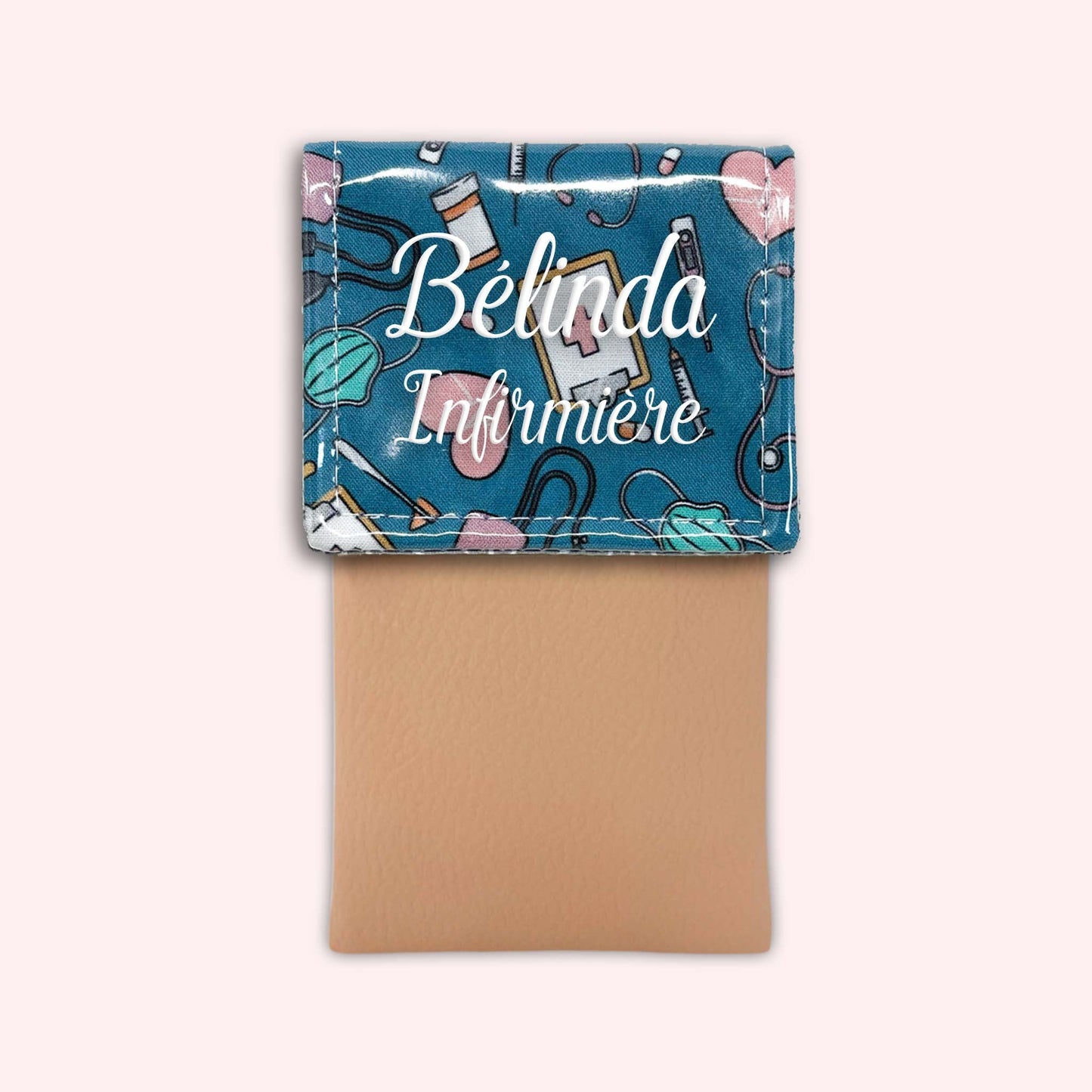 Pochette aimantée Médical Bleu Canard