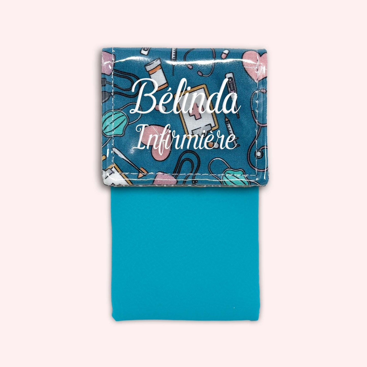 Pochette aimantée Médical Bleu Canard