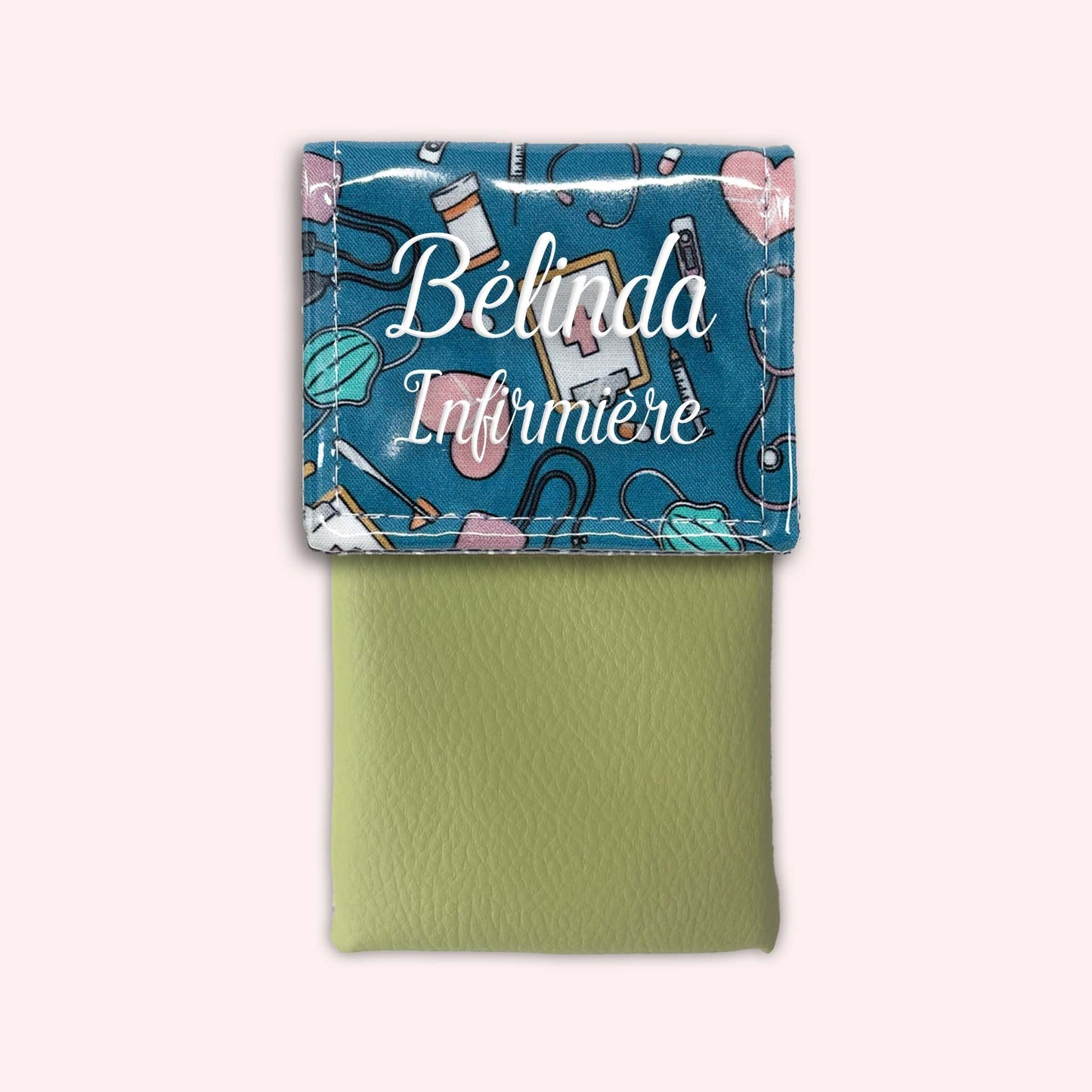 Pochette aimantée Médical Bleu Canard