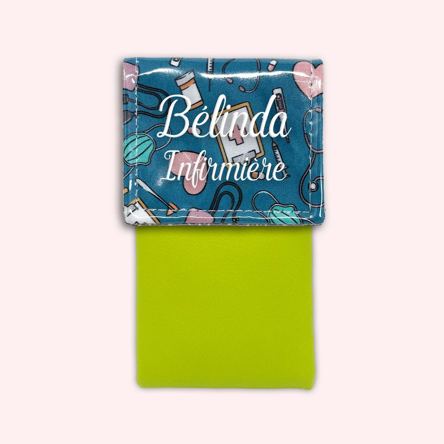 Pochette aimantée Médical Bleu Canard