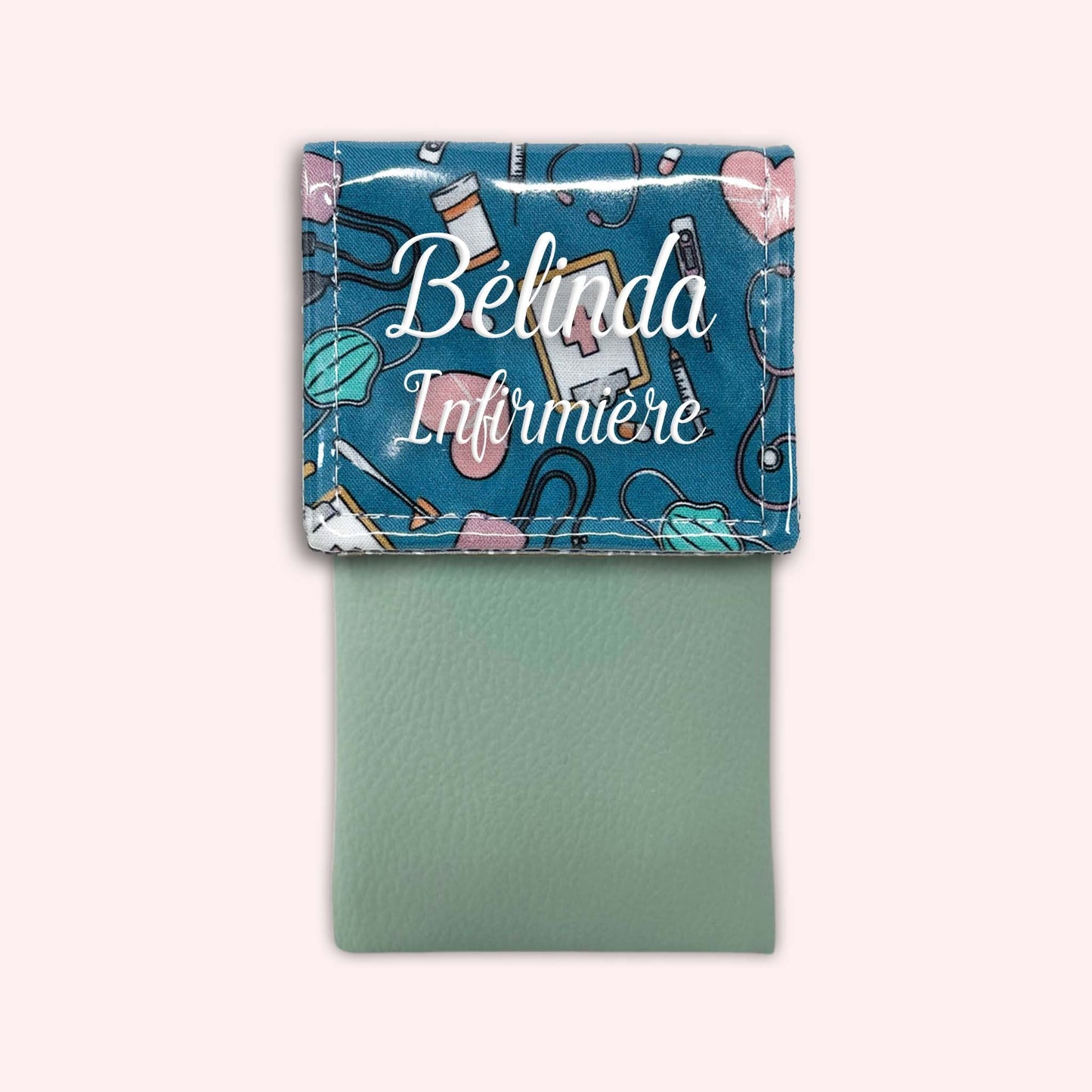 Pochette aimantée Médical Bleu Canard