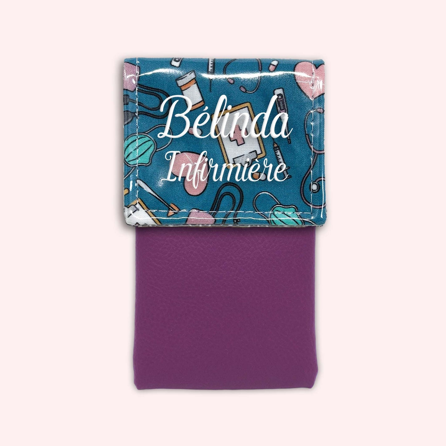 Pochette aimantée Médical Bleu Canard