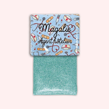 Pochette aimantée Médical Bleu Ciel
