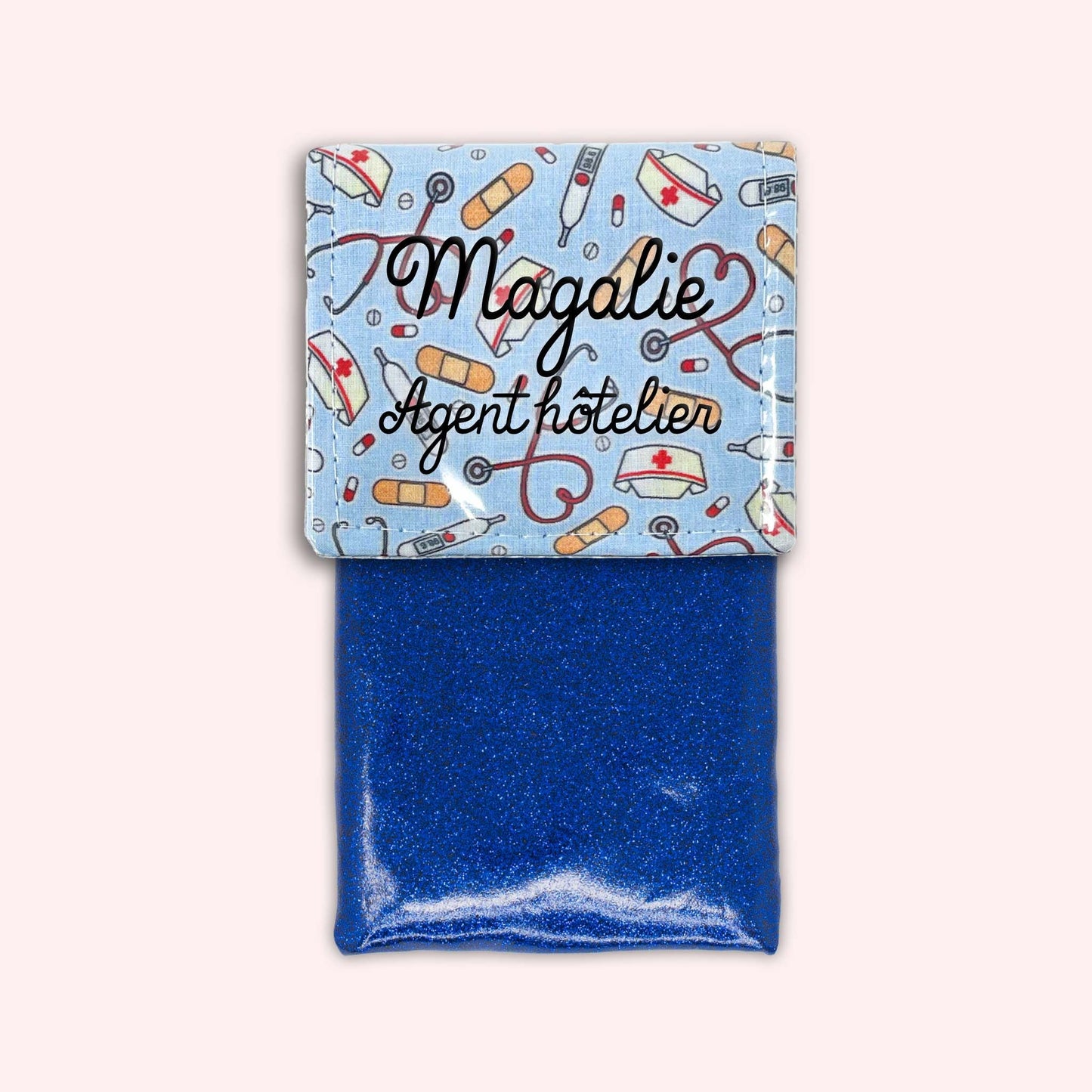 Pochette aimantée Médical Bleu Ciel