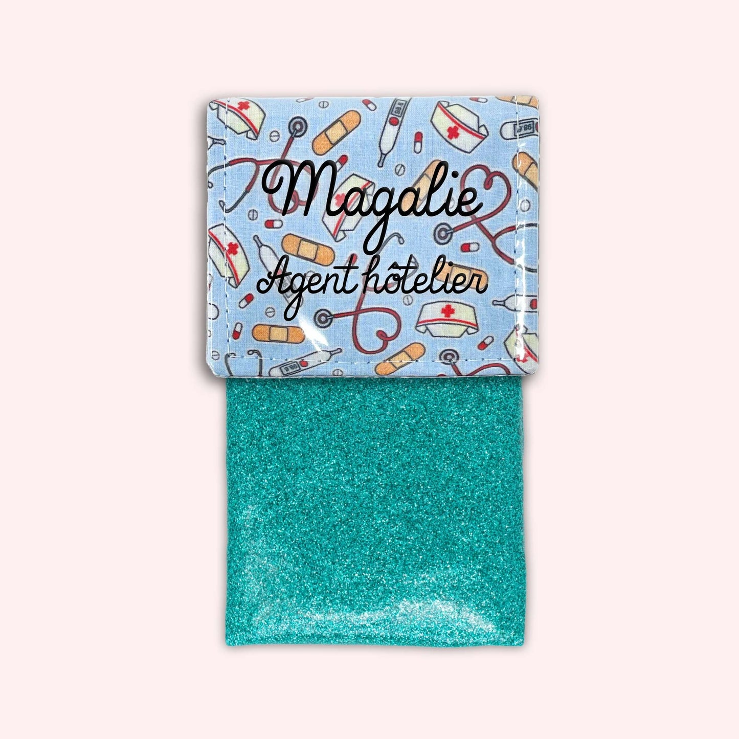 Pochette aimantée Médical Bleu Ciel