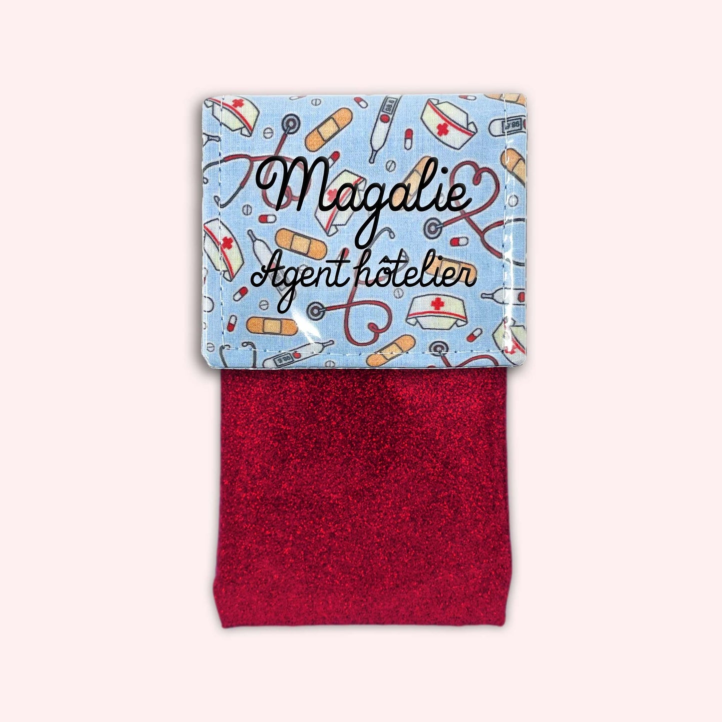 Pochette aimantée Médical Bleu Ciel