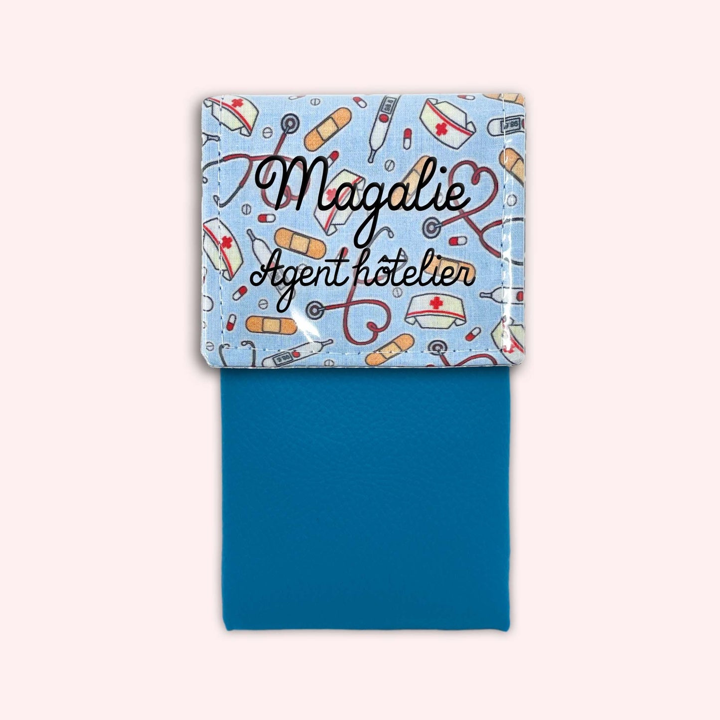 Pochette aimantée Médical Bleu Ciel