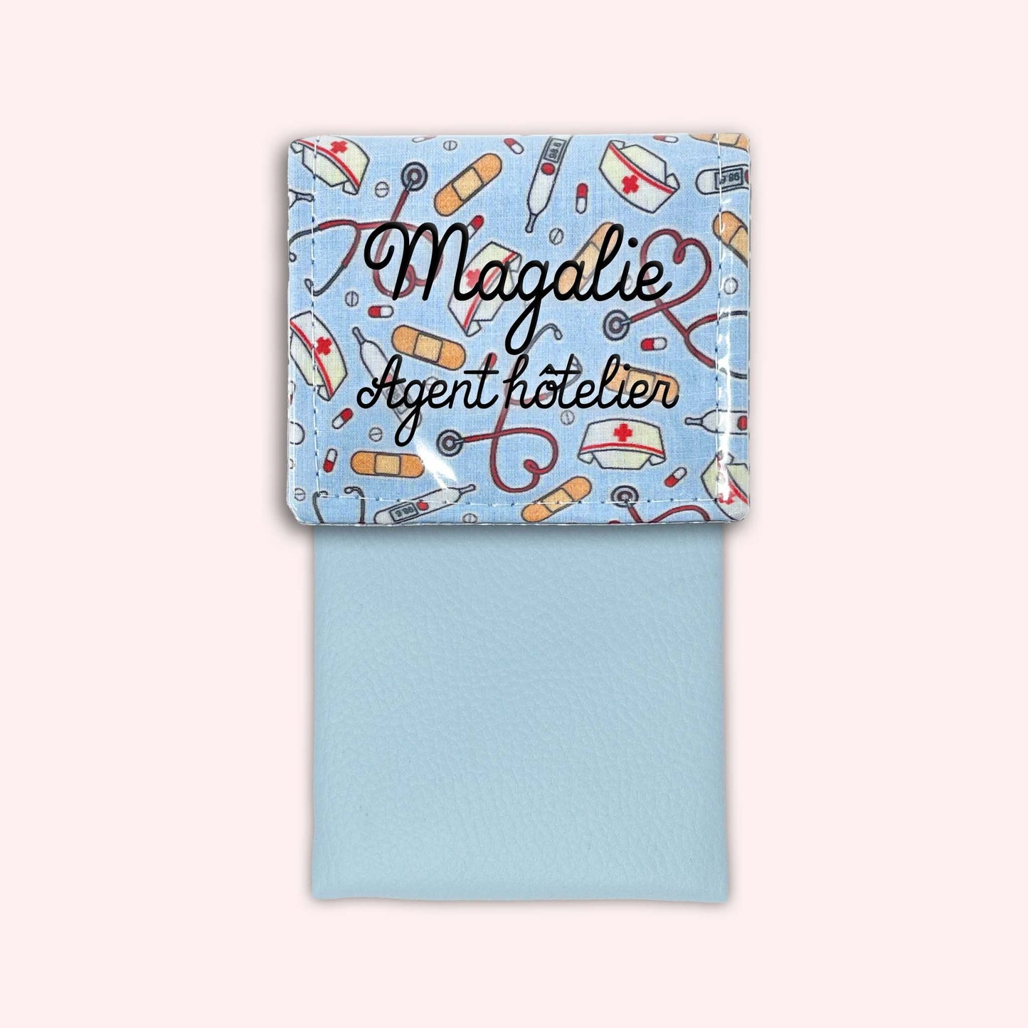 Pochette aimantée Médical Bleu Ciel