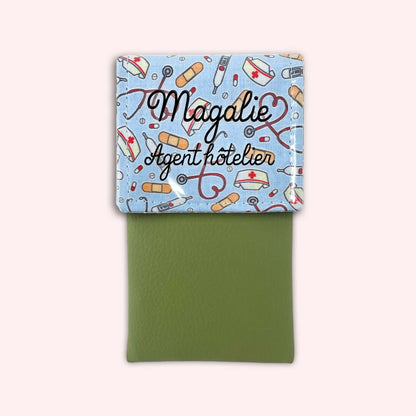 Pochette aimantée Médical Bleu Ciel – Et Hop dans la Poche