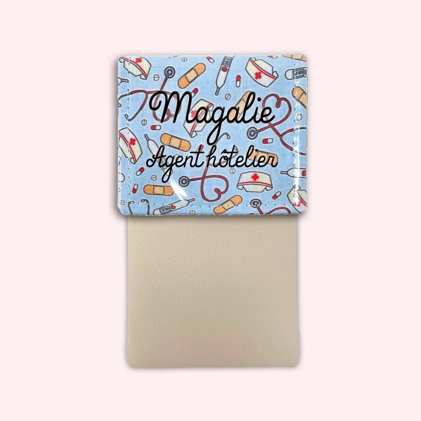 Pochette aimantée Médical Bleu Ciel