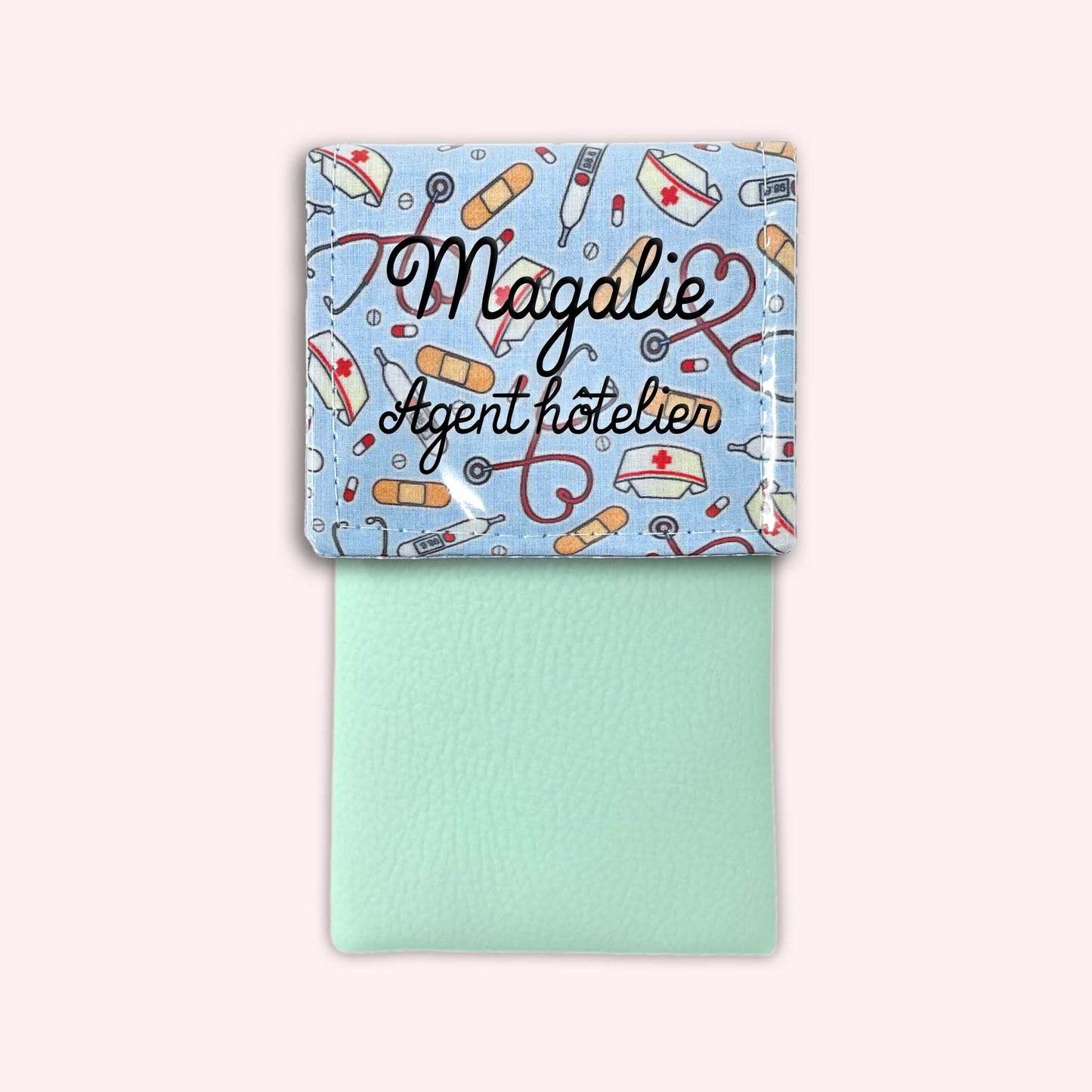 Pochette aimantée Médical Bleu Ciel